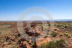 Red Rock Outcropping in Wupatki National Monument