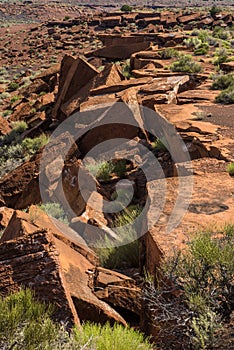 Red Rock Outcropping in Wupatki National Monument