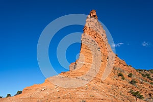 Red rock peak in caprock canyon texas