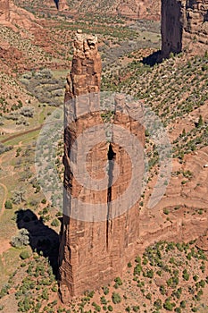 Red Rock Pinnacle in a Canyon