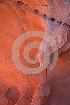 Red rock sandstone in the lake mead national recreation area, Ne