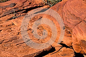 Red rock sandstone in the lake mead national recreation area, Ne