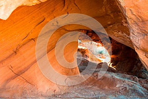 Red rock sandstone in the lake mead national recreation area, Ne