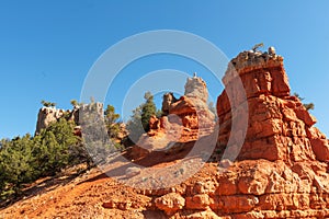 Red rock spires