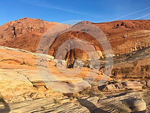 Red rock structure in Valley of Fire, Nevada, USA