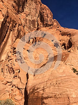 Red rock structure in Valley of Fire, Nevada, USA