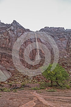 The Red Rock Waterfall