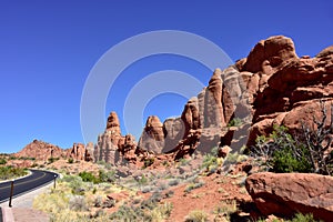 Red rocks of Arches National Park