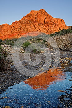 Red Rocks Mountain Reflection