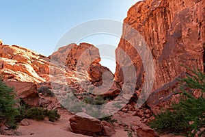 Red rocks in Nevada`s Valley of Fire