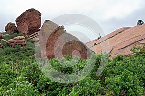 Red Rocks Outcrops and Vegetation