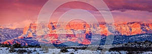 Red Rocks panorama at sunset