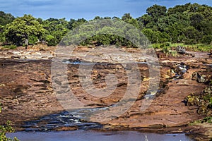 Red rocks panoramic view in Kruger National park, South Africa