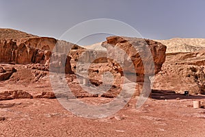 Red rocks in Timna national park, Israel