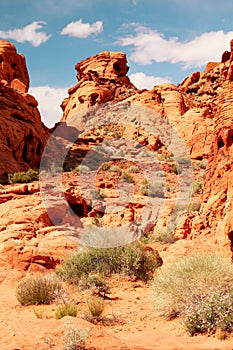 Red rocks at Valley of fire