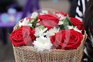 Red Roes Valentine Flower bouquet