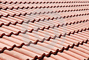 Red roof tiles