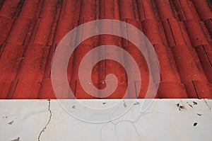 Red roof tiles texture