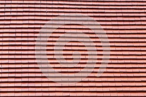 Red roof tiles texture background