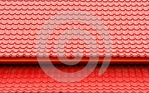 Red roof top background and texture