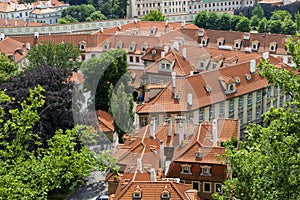 Red Roofline in Praque,