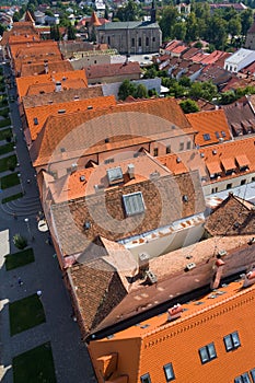 Red roofs in bardejov