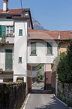 Red roofs of Italyan town Lomazzo