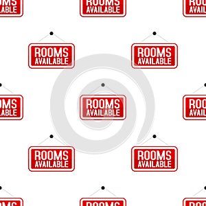 Red Rooms Available Seamless Pattern