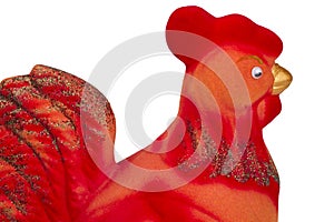 Red rooster as a symbol of the new year