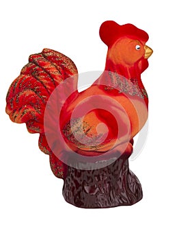 Red rooster as a symbol of the new year