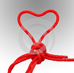 The red rope heart.