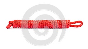 Red rope isolated