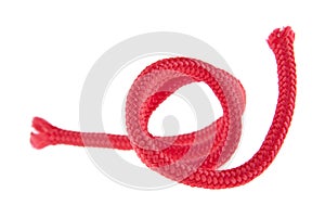 red rope isolated on white background