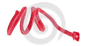 red rope isolated on white background