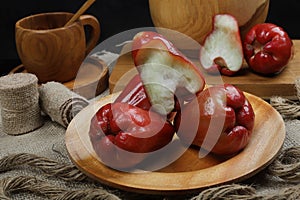 Red rose apple