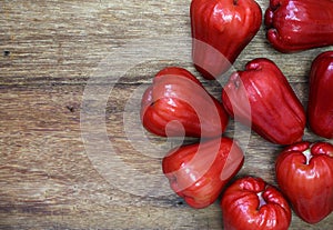 Red rose apple