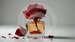 a red rose and beautiful glass for womens perfume bott 2 5181bacb-ec91-4c0f-bd52-f9cbd9243555flower and beautiful ai generated