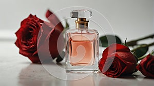 a red rose and beautiful glass for womens perfume bott 3 55498cca-4042-4b0e-9671-95d4a781fb2bflower and beautiful ai generated