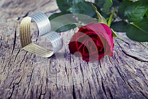 Red Rose and Heart