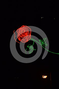 Red Rose Neon