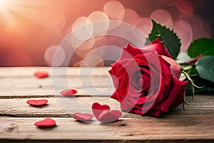 red rose red roses on wooden background red rose on wooden background