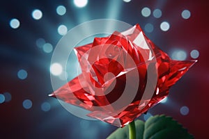 Red rose unreal. Generate Ai