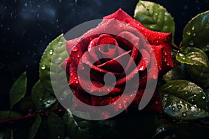 Red rose unreal. Generate Ai
