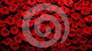 Red roses background, Happy St Valentines Day, Mothers Day, Love and birthday concept.