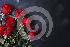 Red roses. Generate Ai