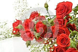 Red roses bouquet