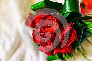 Red roses bouquet