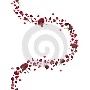 Red Roses and Hearts Curve