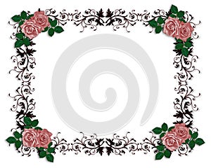 Red Roses Ornamental Border