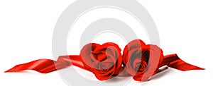 Red Roses and ribbons